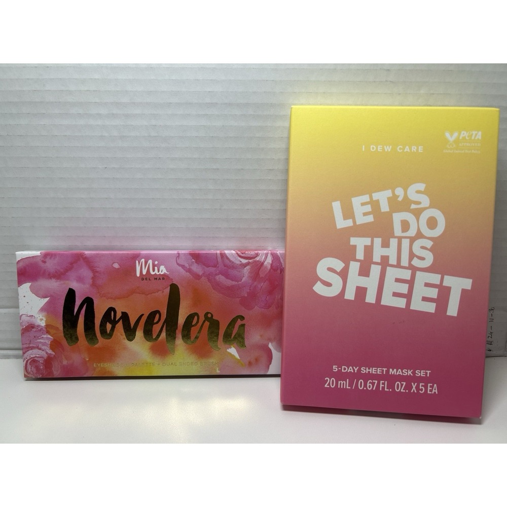 Mia Del Mar Novelera 12 Color Eyeshadow Palette /Creme Shop Acne Cream   F5